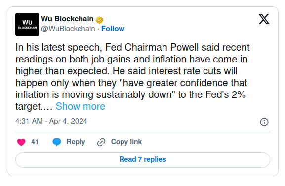Fed Chair Jerome Powell Drops Crucial Statement That Impacts Crypto Market