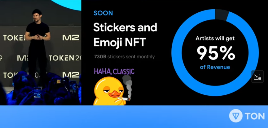 Telegram Will Tokenize Stickers and emojis as NFTs on TON