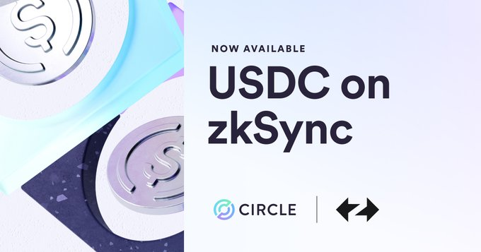 Circle启动本地USDC现已在ZKSYNC上可用