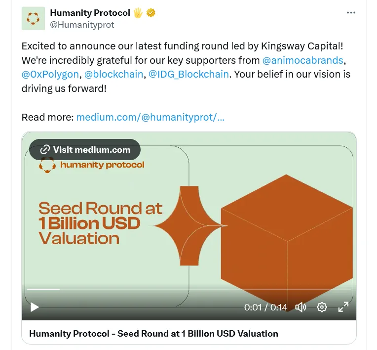 Blockchain ID project Humanity Protocol hits unicorn status with $30M raise