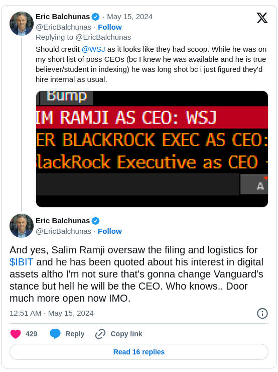 Vanguard Hires Former BlackRock iShares Exec Salim Ramji as CEO