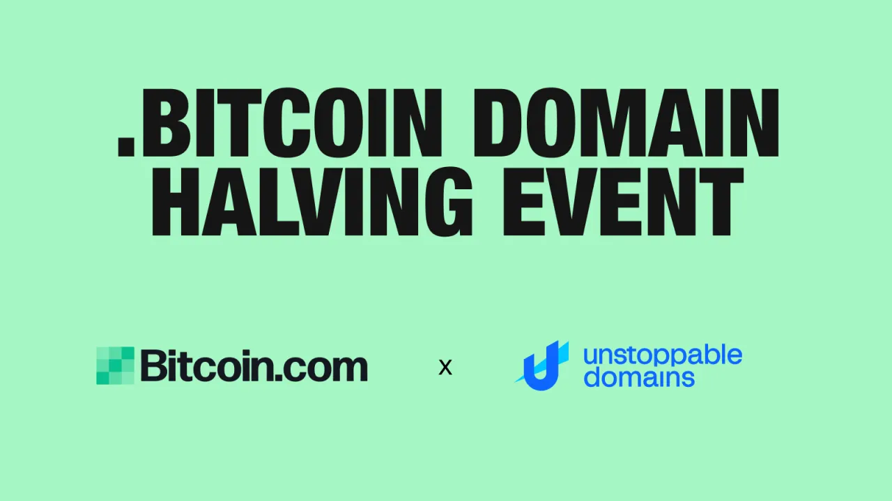 В честь халвинга, Unstoppable Domains сотрудничая с Bitcoin.com, предлагая персонализированные домены .bitcoin post image